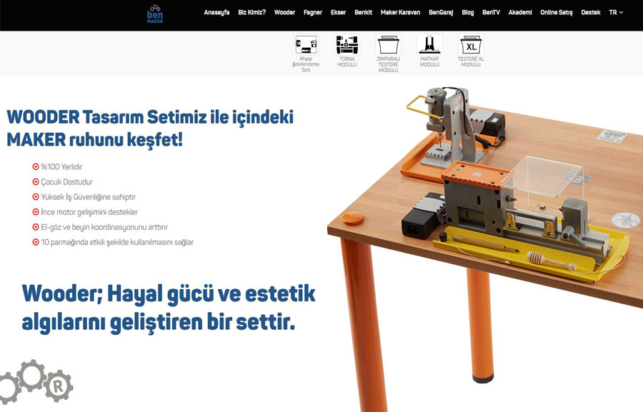 Benmaker Website & E-ticaret Web Görünümü